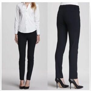 Theory Louise Urban Dress Pant Trousers Skinny Leg Black 8